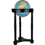 Lancaster Illuminated Blue Floor Globe by Replogle Globes